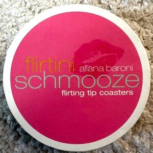 Potter Style Flirtini "Schmooze" Double Sided Flirting Coasters